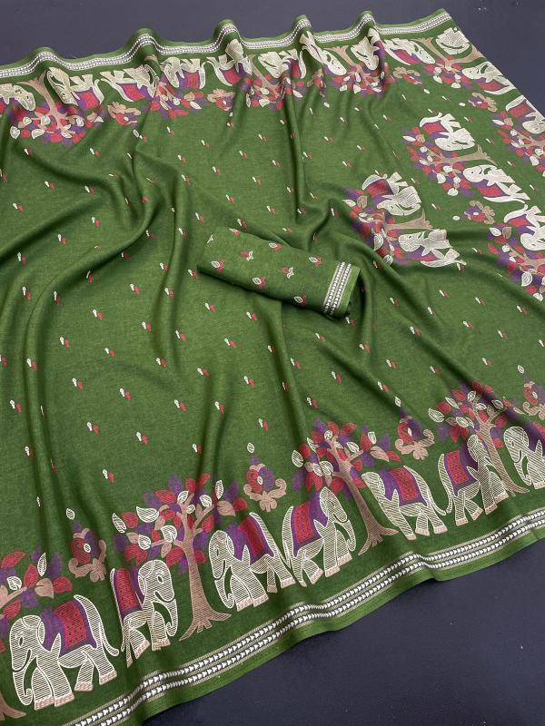 Vastrangan richa tusser silk surat saree wholesale market